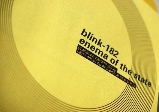 Rediseño CD blink-182 #music #cover #graphic #desig