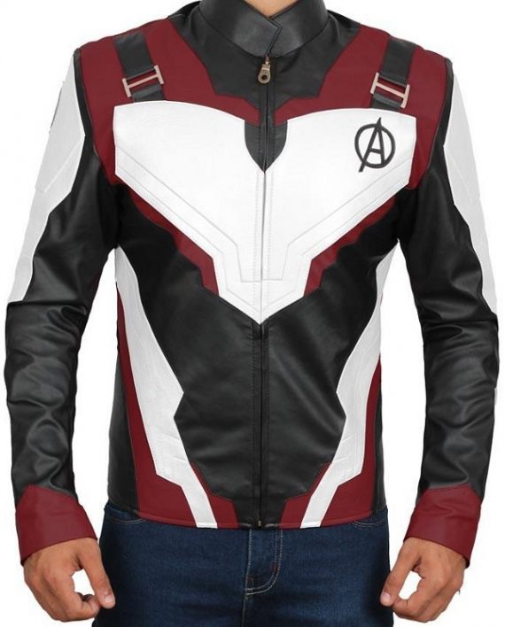 Avengers Endgame Captain America Cosplay Leather Jacket (2)