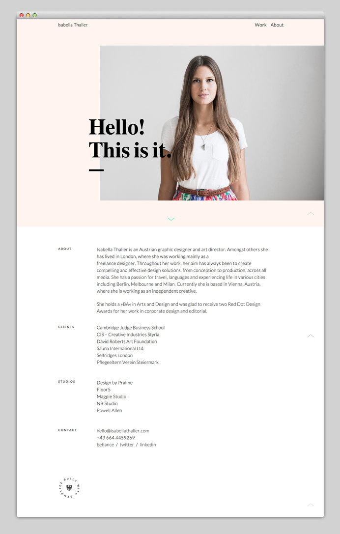 The most beautiful websites collection – Follow www.mindsparklemag.com #webdesign #minimal #design #beautiful #website #award #web #webin