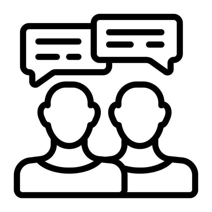 See more icon inspiration related to talk, trade, conversation, user, negotiation, skills, boys, users, communications, meeting, men, business, communication and people on Flaticon.