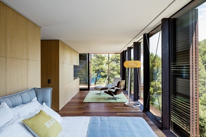 This Guest Pavilion is a Cuboid Placed in the Middle of the Forest 10
