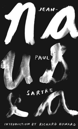 Nausea ($11.16) - Svpply #lettering #white #handwriting #book #black #cover #and #hand