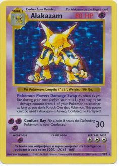 Alakazam 1/102 Pokemon TCG: Base Set Pokemon Card #pokemon #pokemontcg #pokemoncards #thepokemart