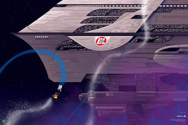 Reinvented Disney posters by Mondo- WALL-E #illustration #poster