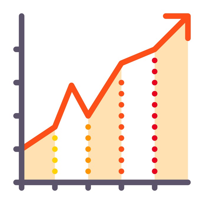 See more icon inspiration related to growth, diagram, arrow, statistics, business, benefits, stats and graphics on Flaticon.