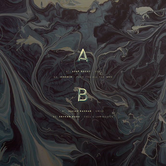 #vinyl #texture #marble #typography
