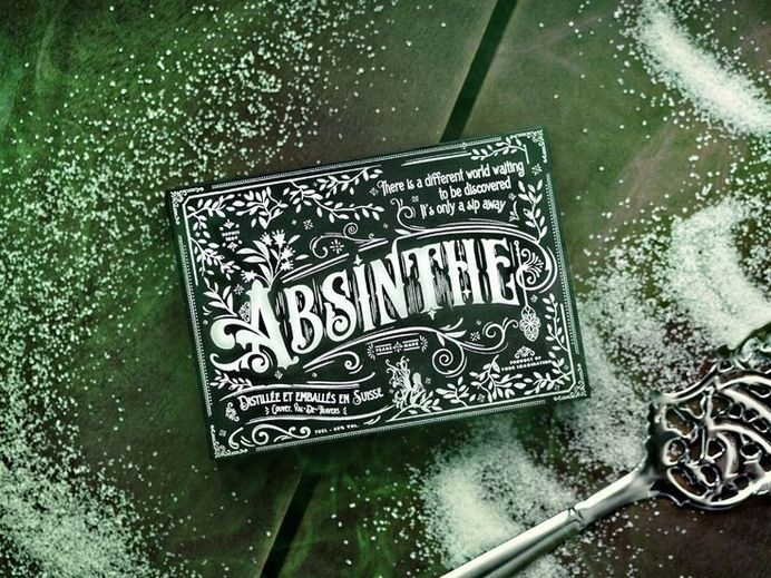 Absinthe Playing Cards by Mike Clarke #cards #decks #playing cards #hallucinating #trippy #fairy #green #liquor #prohibition #alcohol #absin