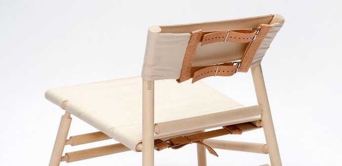 Fårstol Chair by Theo Zizka #chair #details #straps #wood #leather #decorative #minimalist #camvas