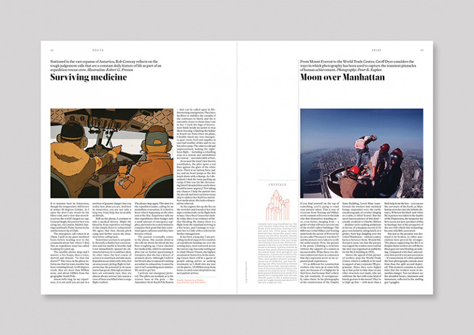 Layout, spreads, magazines