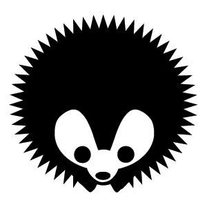 2.28.11 | A Dingbat Ate My Baby! #white #icon #black #identity #symbol #hedgehog #and #dingbat #logo #typography