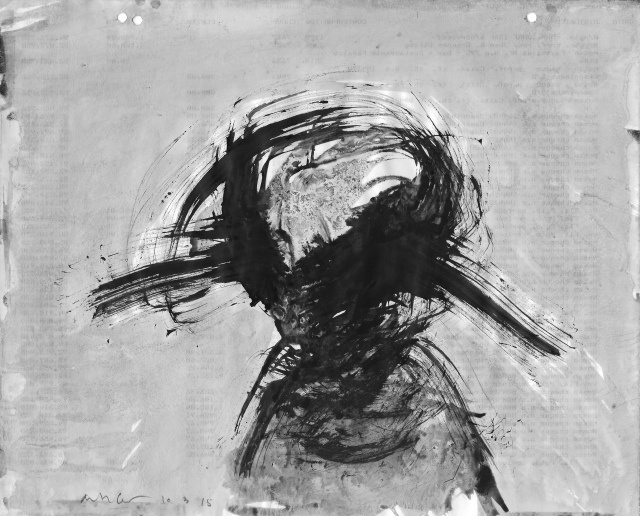 Diego de Los Campos / Indian Ink on paper // #art #painting #illustration #portrait