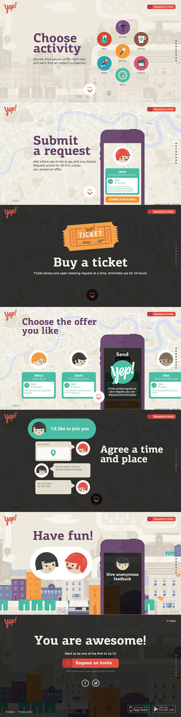 Yep! – Flat UI Design