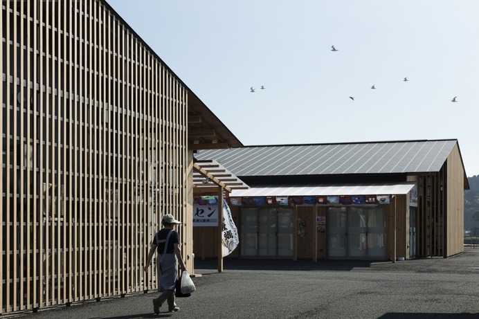 Minamisanriku Sun Sun Shopping Village — 南三陸さんさん商店街 | Architecture | Kengo Kuma and Associates