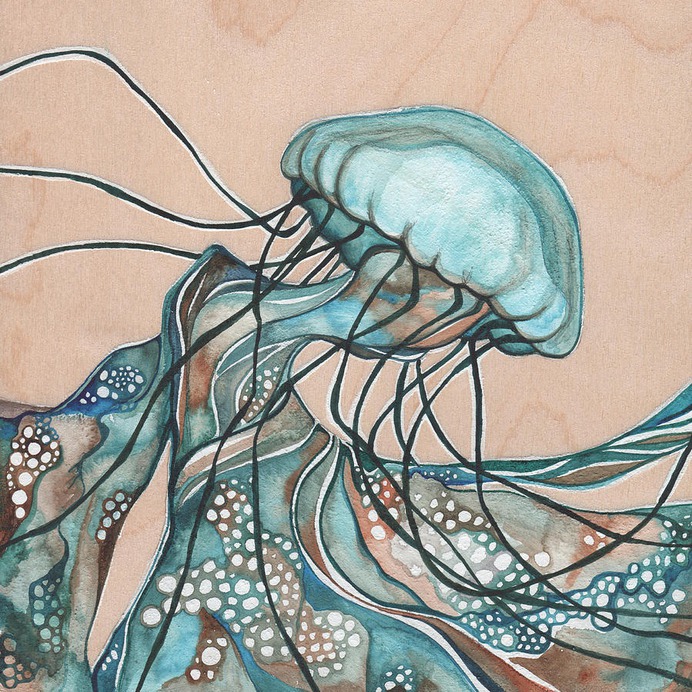 easy jellyfish painting & jellyfish paint by numbers #painting