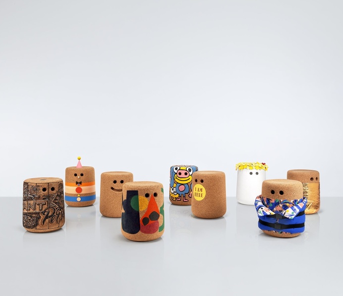 Designers and creatives including Anthony Burrill and Tom Dixon have created customised versions of Modus' Casper stool. Stools will be on d
