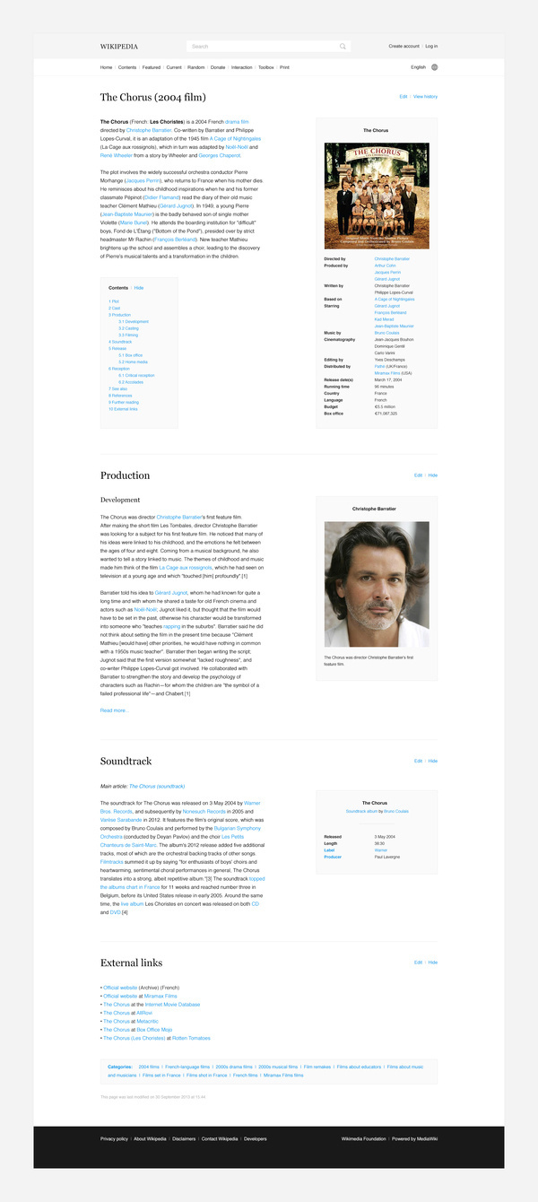 Wikipedia Redesign #redesign #web #wikipedia #typography