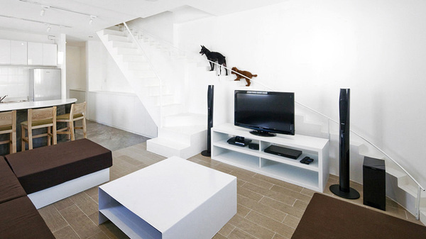 House Renovation in Vietnam by 07Beach #staircase #dogs