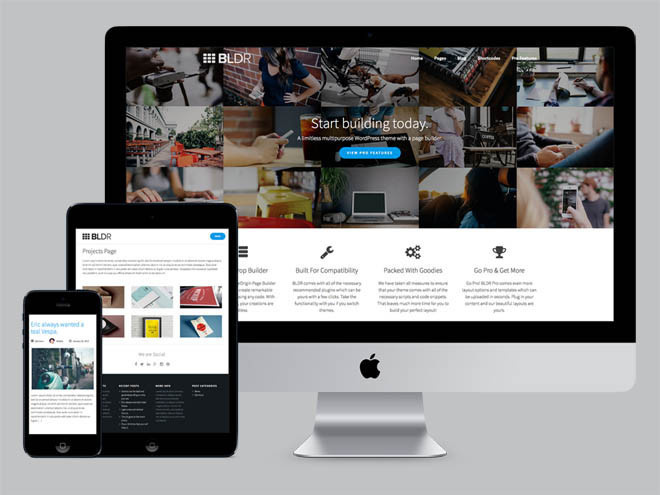 BLDR : Free Multi-purpose WordPress Theme