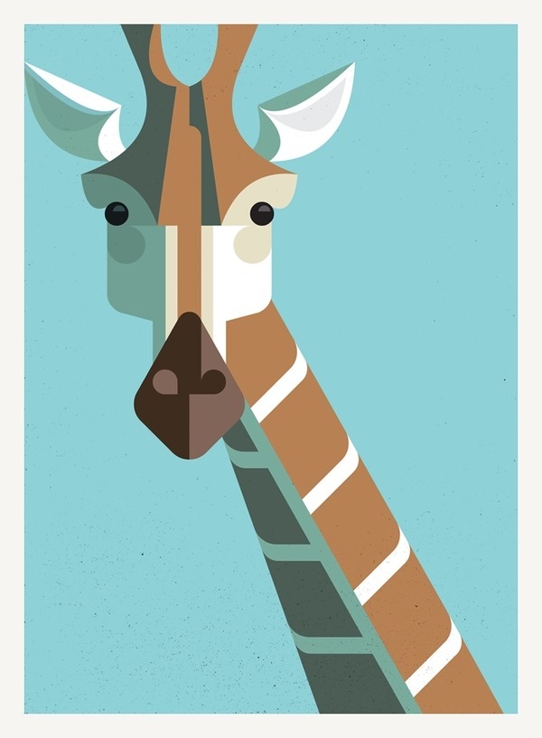 Giraffe Portrait #lumadessa #illustration #giraffe