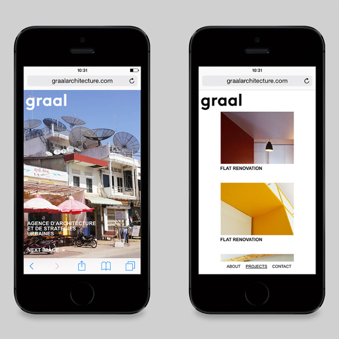 Graal Architecture by Untitled — Paris #web design #website