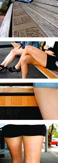 smart-advertising-space-bench-skin-imprint.jpg (400×1127) #pressure #guerrilla #ad #marks