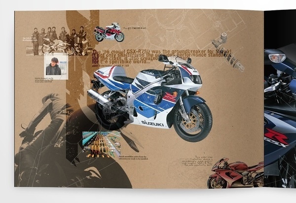 Suzuki - GSX-R #history #old #gsx #typography #design #motorbikes #suzuki #superbikes #brochure #new