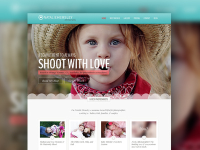ShootWithLove.com Redesign Photography Site #themes #design #website #layout #web
