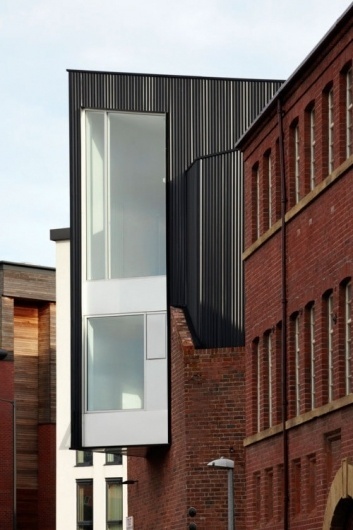 Lyla & Blu #white #black #extension #wood #building #architecture