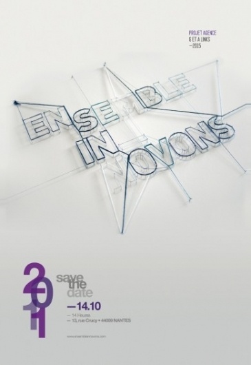 Ensemble innovons | The Fly Designers #poster #typography