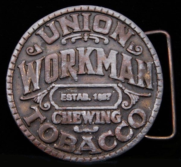 Workman Buckle. #design #vintage #tobacco #typography