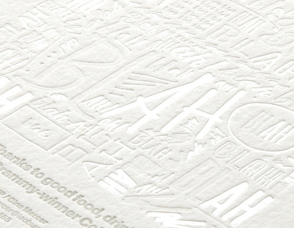 Description #blind #invite #emboss #print #letterpress #type