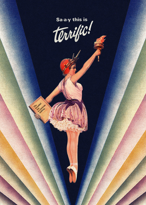 #vintage #poster #print #art #terrific #ballerina #freedom