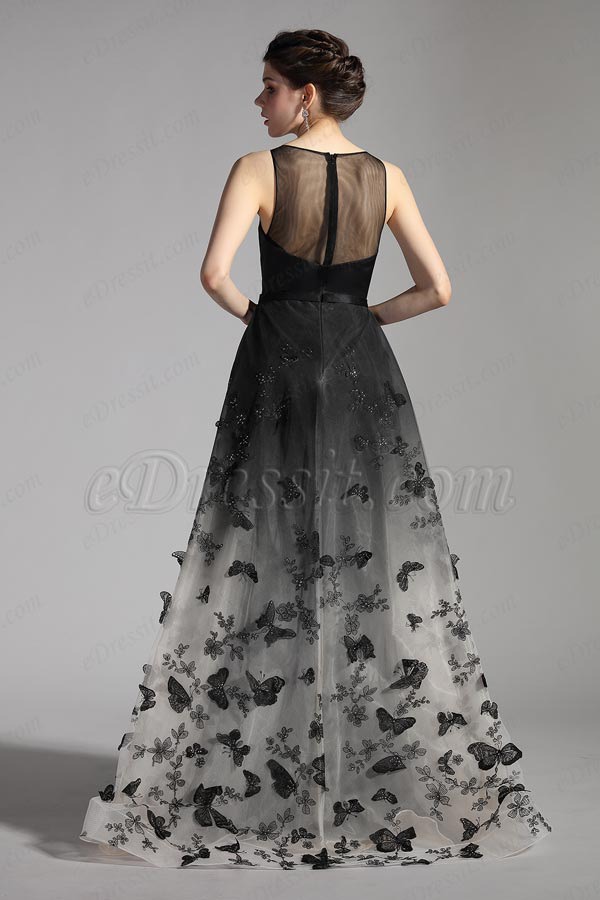 eDressit New Black Overlay Prom Gown Evening Dress (02204000)