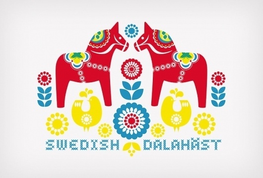 miscellaneous : ledezign #vector #horse #swedish #dalahst #illustration #dalecarlian #scandinavia