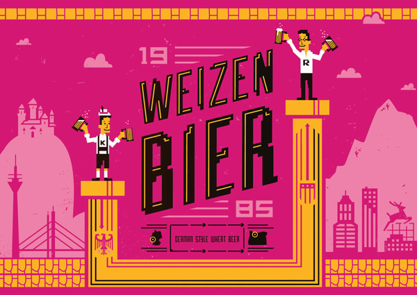 30 for 30 beer label design for Widmer Brother Brewing #weizenbier #tim #weakland #brothers #widmer #1985