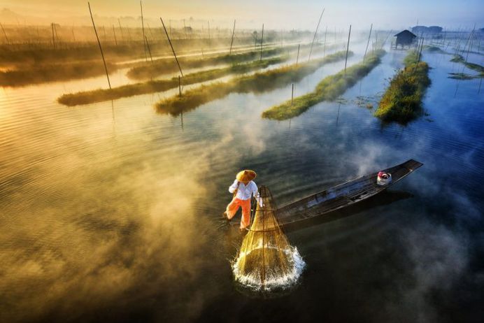 Sun's Up, Nets Out by Zay Yar Lin