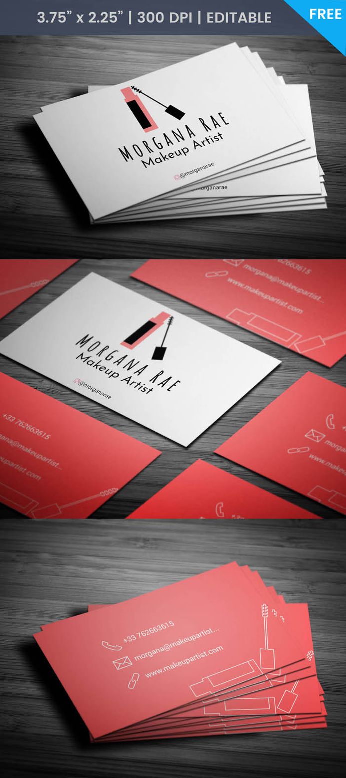 Free Eyelash Business Card Template