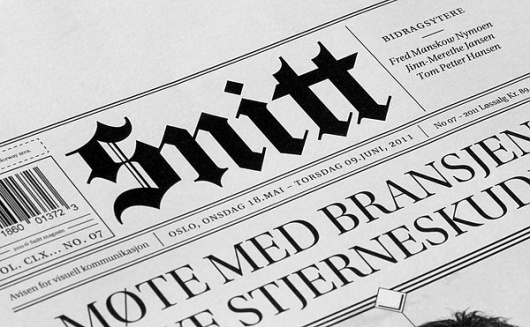 Snitt Magazine on the Behance Network #header #editorial #type #snitt #magazine