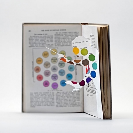 Artist Brings Books To Life Through Paper Cutting - DesignTAXI.com #illustration #cutting #paper #whimsical