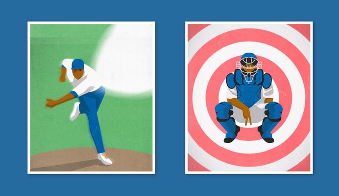 Philippe Nicolas - Illustration & design - Baseball Illustration Series