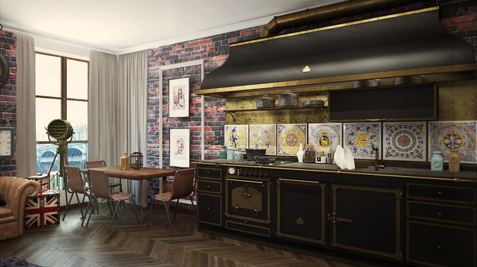 eclectic 32 Sqm studio apartment in London #interior #london #design #studio #apartment