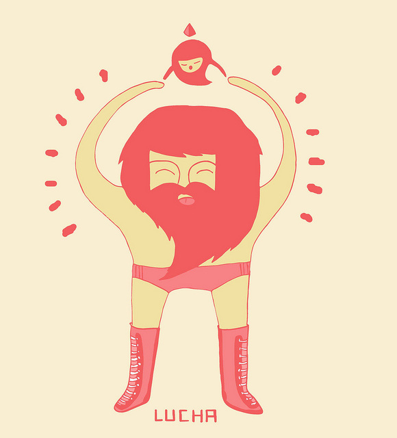 Lucha by Regi Rivas #lucha #wrestler #hola #chica