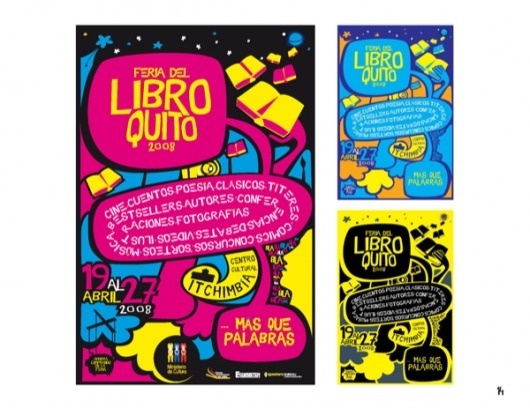 Feria del libro 2008 on the Behance Network #alejoiscool #typography #quito #poster #alektro #ecuador