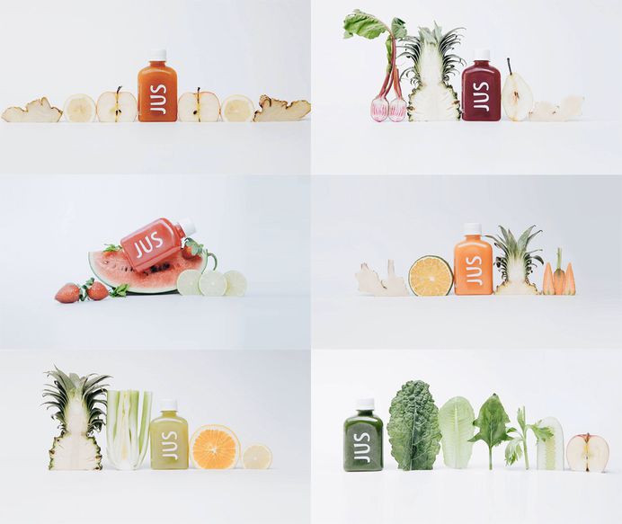 New Logo and Packaging for JUS by M -- N Associates