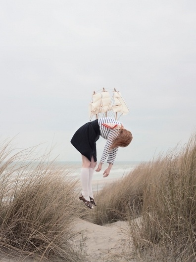 Maia Flore | iGNANT #girl #sailor #stripes #ship #beach