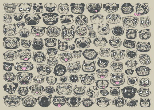 supersonic electronic / art - Steven Silverwood. #pugs #bulldogs #dogs #french