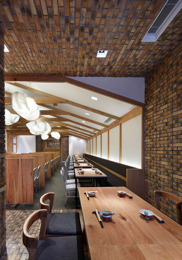 Modern with a Rustic Restaurant Decor