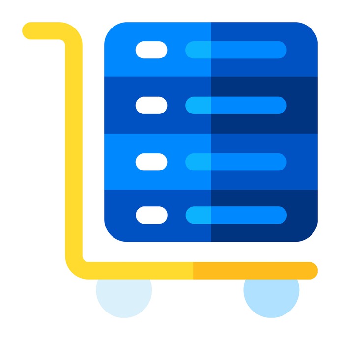 See more icon inspiration related to trolley, server, ui, data storage, transportation, delivery, storage, data, archive, interface, transport and database on Flaticon.