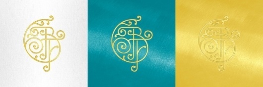 BF monogram color check | Flickr - Photo Sharing! #flourish #stamp #nouveau #monogram #art #logo #foil