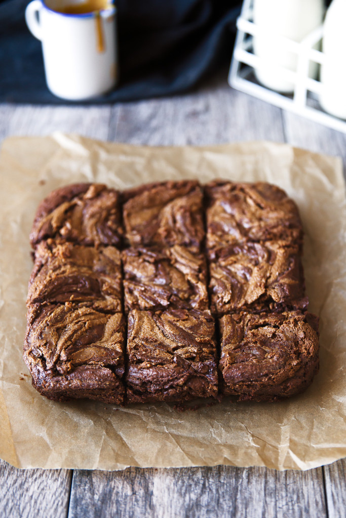Peanut butter brownies